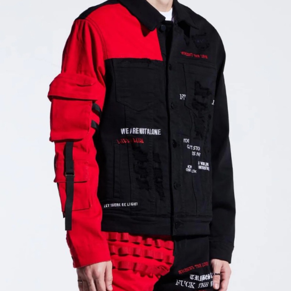 Bold Red and Black Performance Jacket